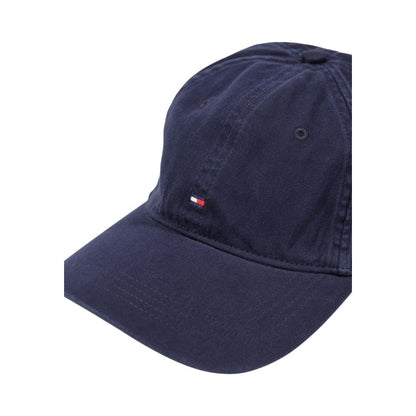 Tommy Hilfiger – Baseballmütze aus blauer Baumwolle