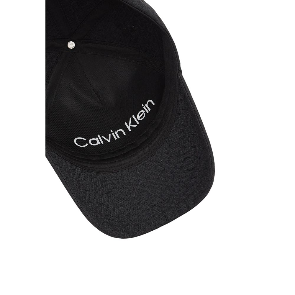 Calvin Klein – Schwarze Baseballkappe aus recyceltem Polyester