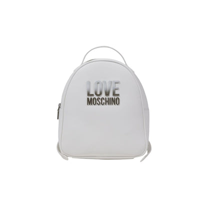 Love Moschino – Weißer Polyethylen-Rucksack