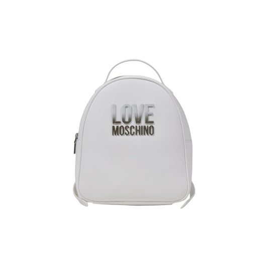 Love Moschino – Weißer Polyethylen-Rucksack