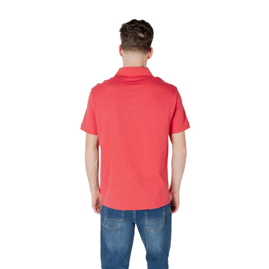 Rotes Poloshirt aus Baumwolle von Armani Exchange
