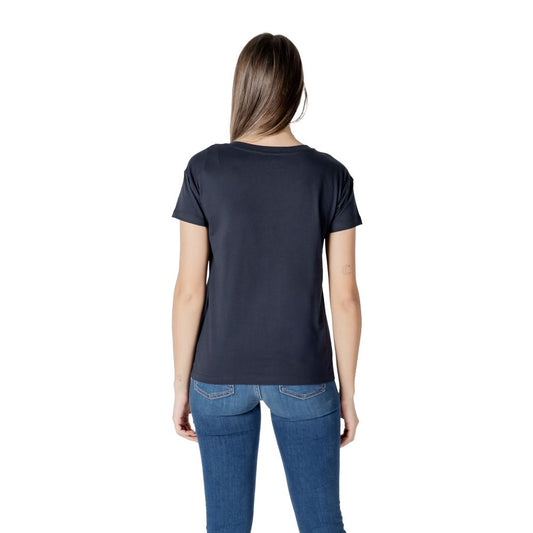 Armani Exchange – Blaues Baumwoll-T-Shirt