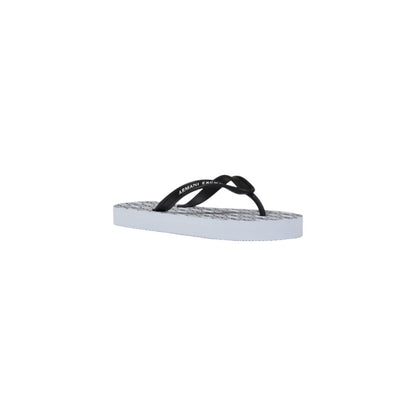 Armani Exchange – Weiße Flip-Flop-Sandalen aus Gummi