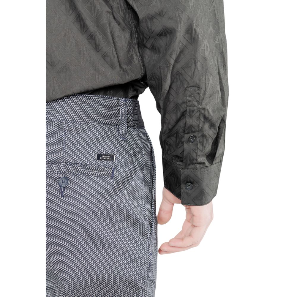 Armani Exchange – Enge Baumwollhose in Blau