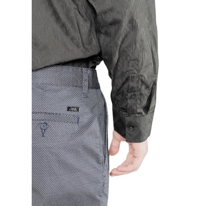 Armani Exchange – Enge Baumwollhose in Blau