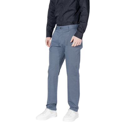 Armani Exchange – Enge Baumwollhose in Blau