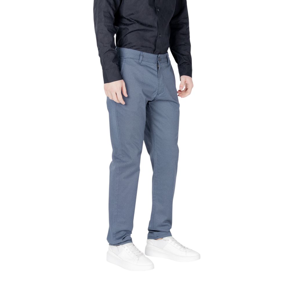 Armani Exchange – Enge Baumwollhose in Blau
