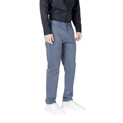 Armani Exchange – Enge Baumwollhose in Blau