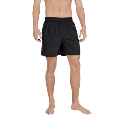 Armani Exchange – Schwarze Polyester-Badeshorts
