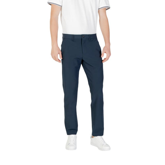 Hugo Boss – Enge Polyesterhose in Blau