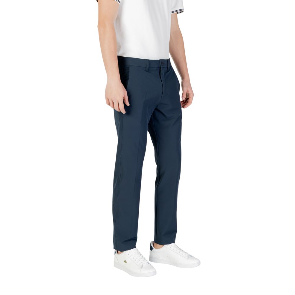Hugo Boss – Enge Polyesterhose in Blau