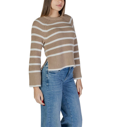 Vila Clothes Beige Baumwoll-Sportbekleidung