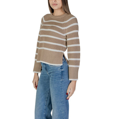 Vila Clothes Beige Baumwoll-Sportbekleidung
