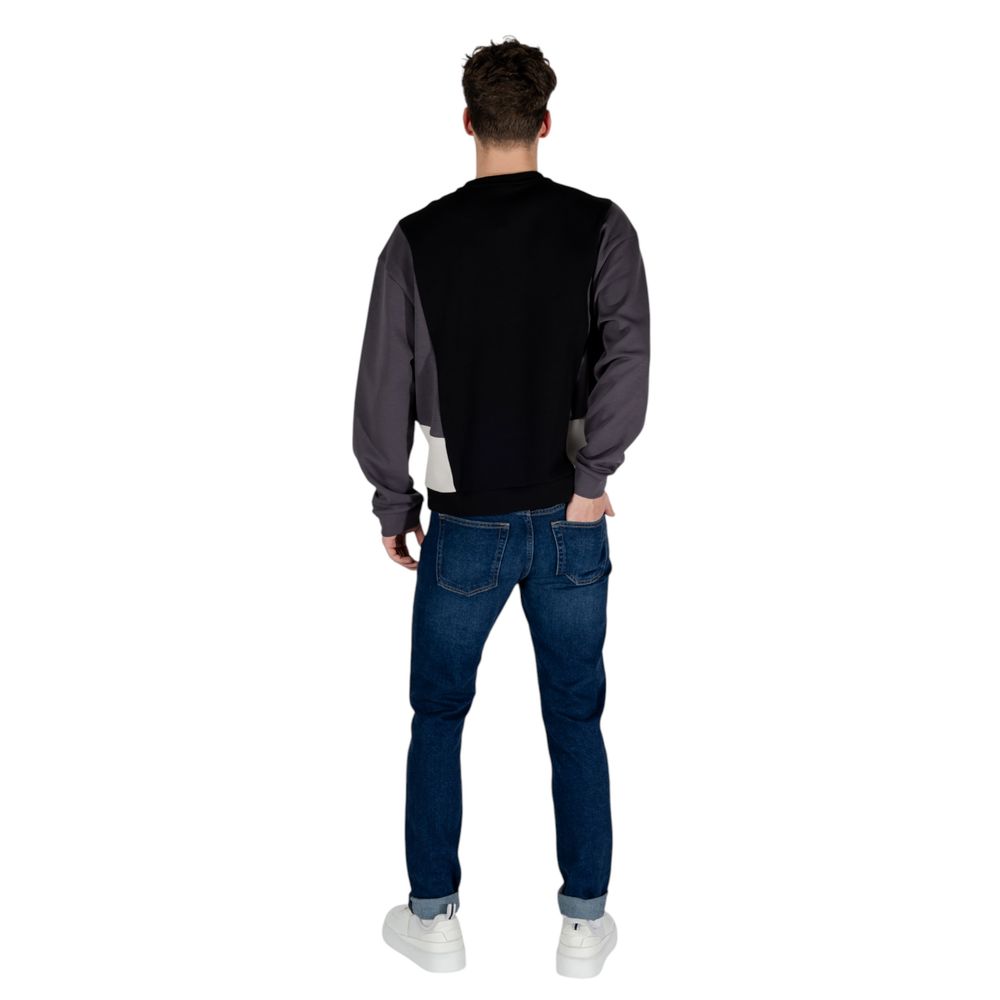 EA7 Emporio Armani – Schwarzes Baumwoll-Sweatshirt