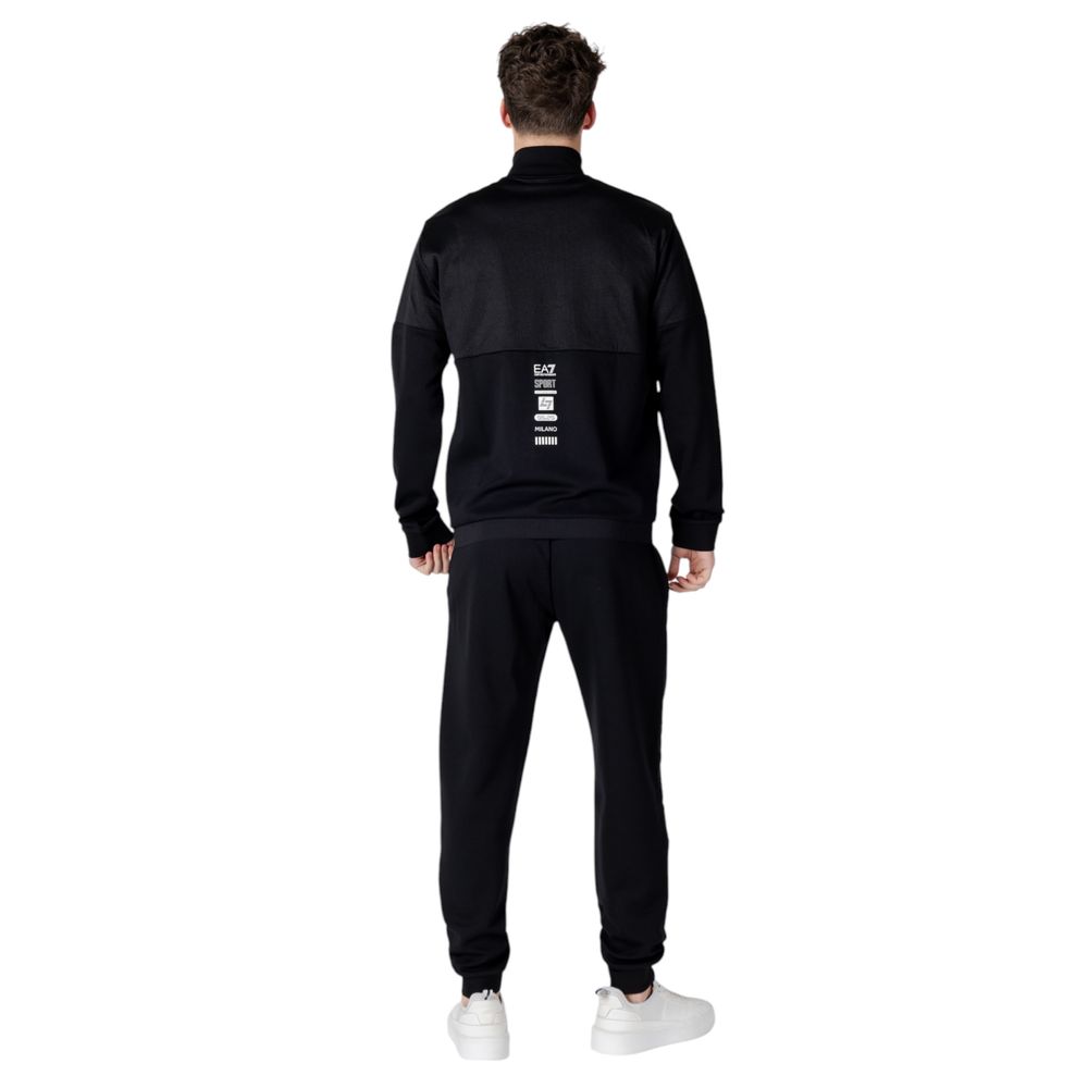 EA7 Emporio Armani – Schwarzer Baumwoll-Trainingsanzug