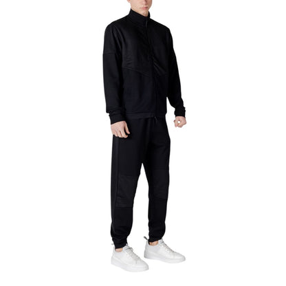 EA7 Emporio Armani – Schwarzer Baumwoll-Trainingsanzug