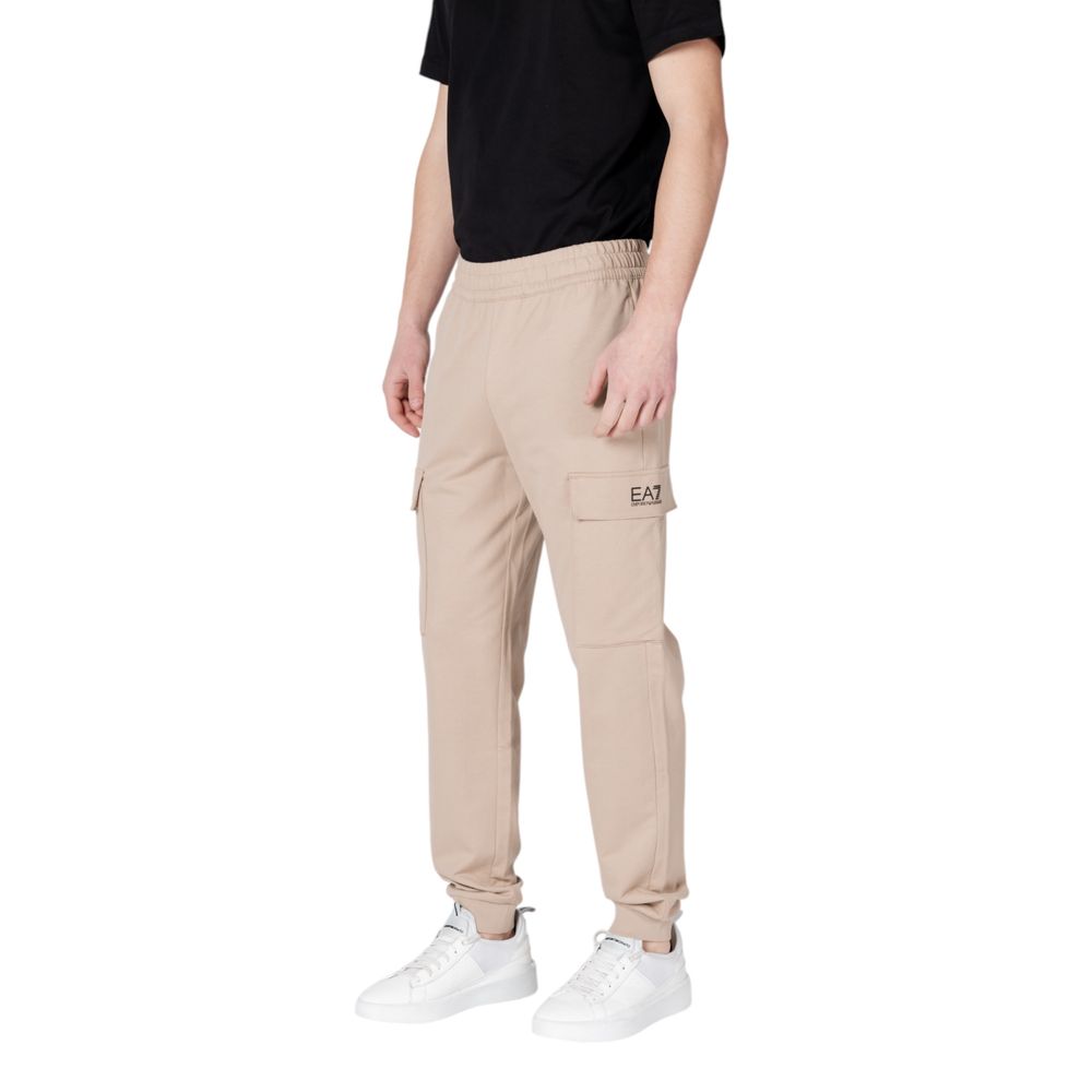 EA7 Emporio Armani – Beige Jogginghose aus Baumwolle