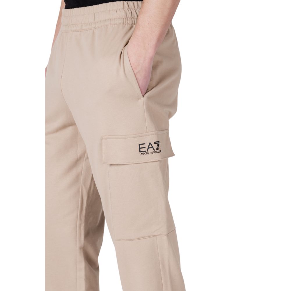EA7 Emporio Armani – Beige Jogginghose aus Baumwolle