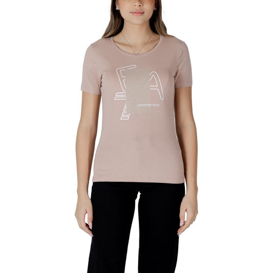 EA7 Emporio Armani – Rosa Baumwoll-T-Shirt