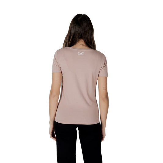 EA7 Emporio Armani – Rosa Baumwoll-T-Shirt