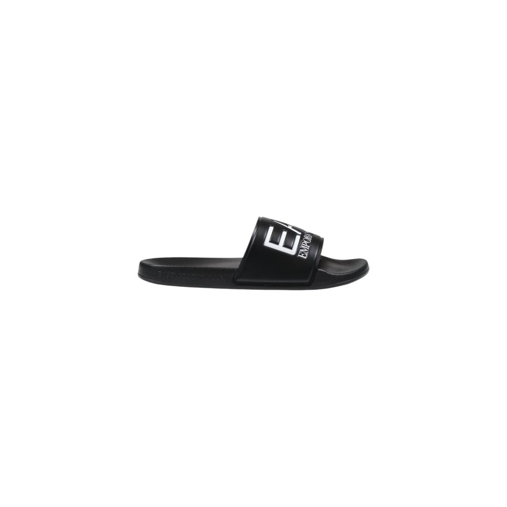 EA7 Emporio Armani – Schwarz-weiße PVC-Slipper