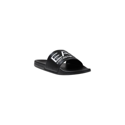 EA7 Emporio Armani – Schwarz-weiße PVC-Slipper