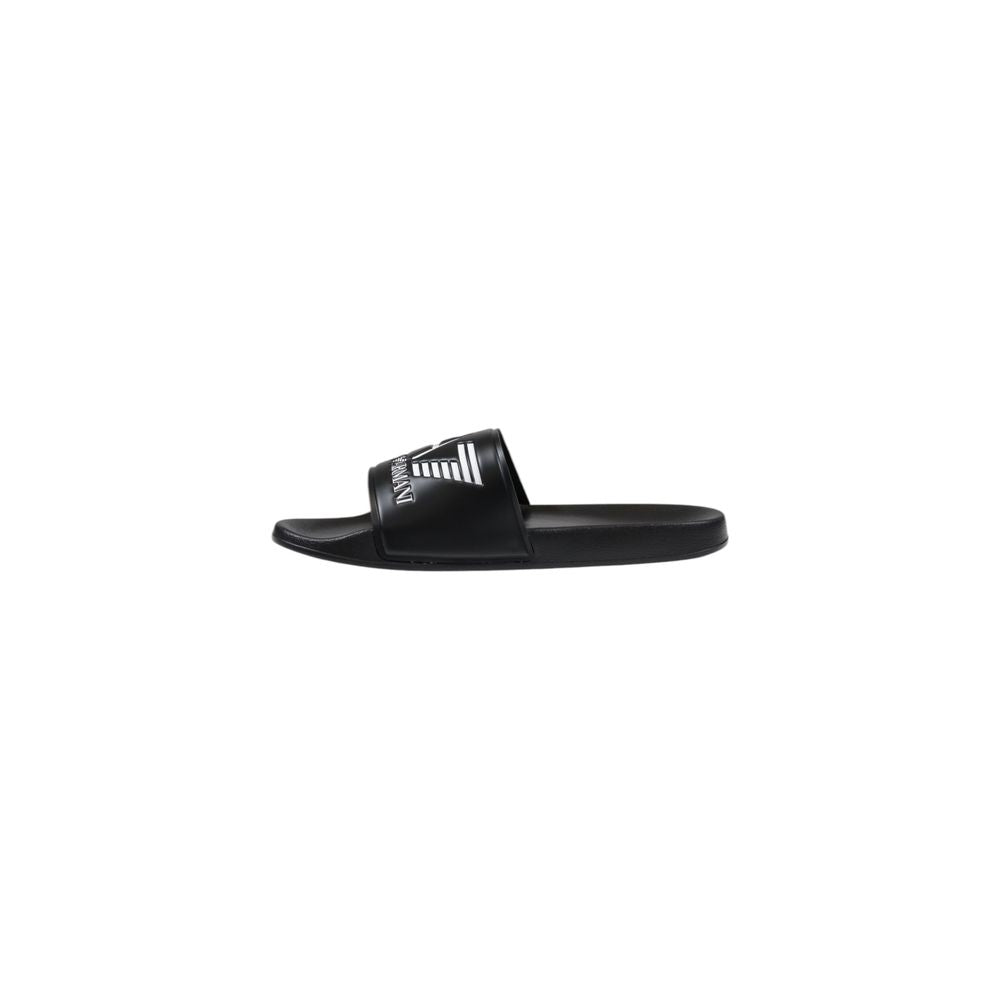 EA7 Emporio Armani – Schwarz-weiße PVC-Slipper
