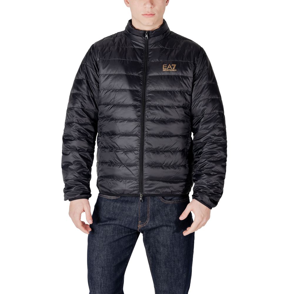 EA7 Emporio Armani Schwarze Polyamidjacken und -mäntel