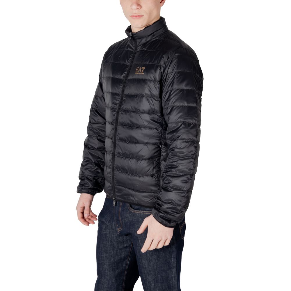 EA7 Emporio Armani Schwarze Polyamidjacken und -mäntel