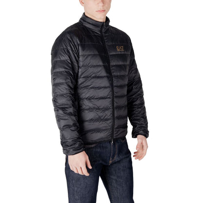 EA7 Emporio Armani Schwarze Polyamidjacken und -mäntel