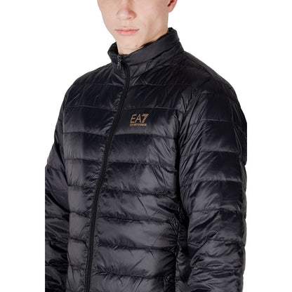 EA7 Emporio Armani Schwarze Polyamidjacken und -mäntel