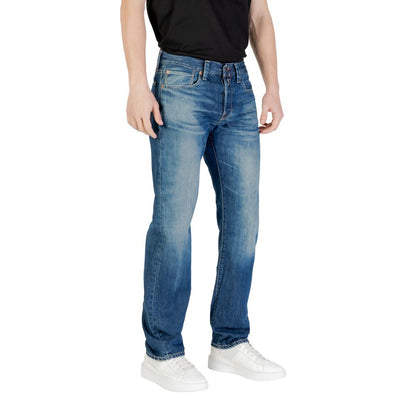 Replay – Blaue Jeans aus Baumwolle mit entspannter Passform
