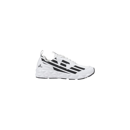 EA7 Emporio Armani – Schwarz-weißer Polyester-Sneaker