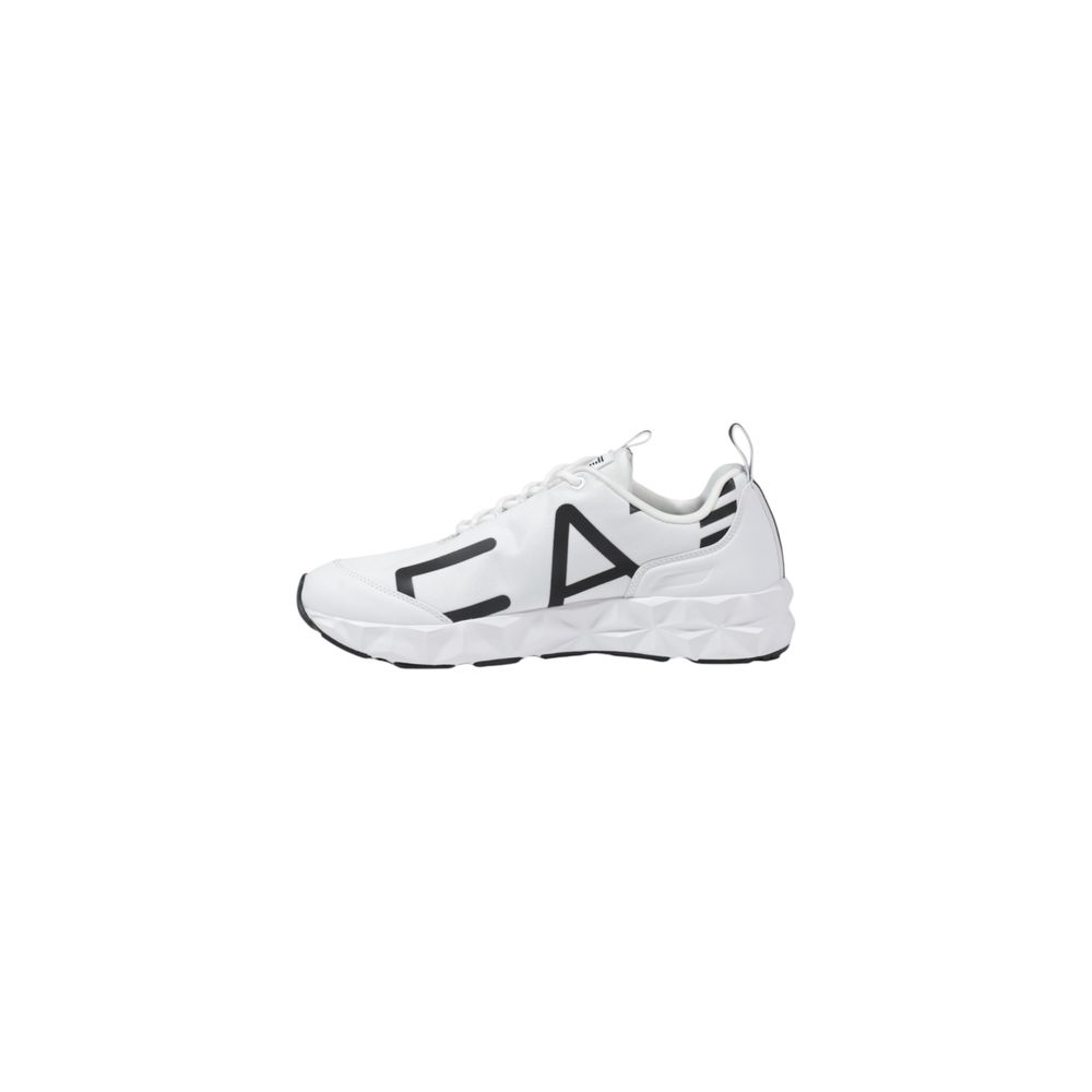 EA7 Emporio Armani – Schwarz-weißer Polyester-Sneaker