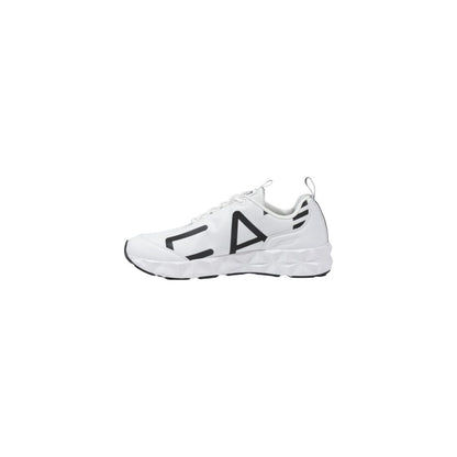 EA7 Emporio Armani – Schwarz-weißer Polyester-Sneaker