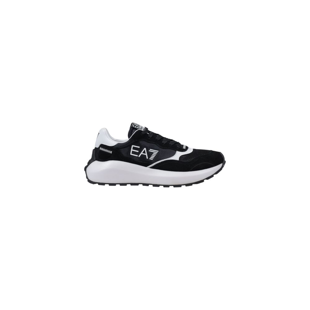 EA7 Emporio Armani – Schwarz-weißer Polyamid-Sneaker