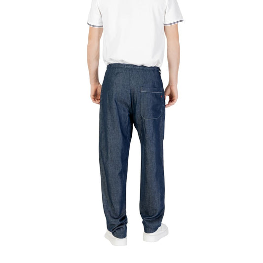 Replay Blue Cotton Casual Pants