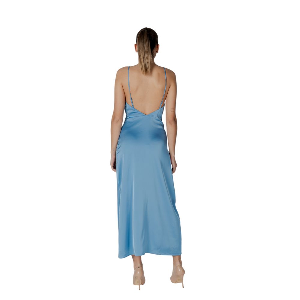 Vila Kleidung Türkis Polyester Lang
