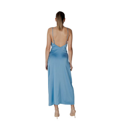 Vila Kleidung Türkis Polyester Lang