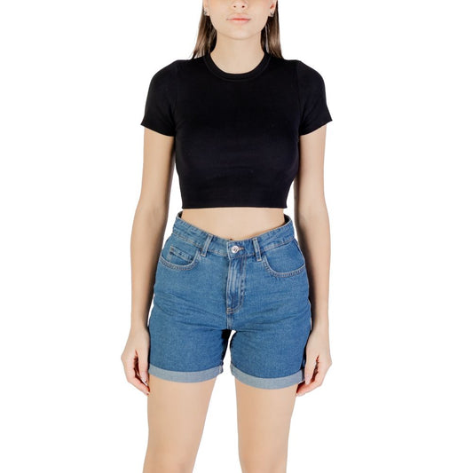 Jacqueline De Yong Schwarzer Viskosepullover