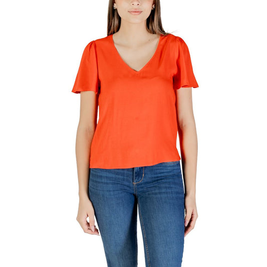 Vero Moda – Rote Viskosebluse