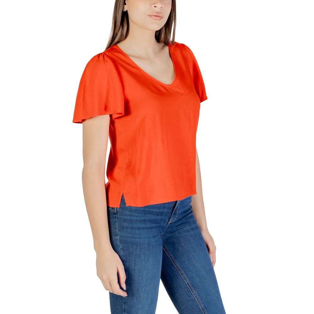 Vero Moda – Rote Viskosebluse