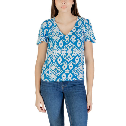Vero Moda – Blaue Viskosebluse