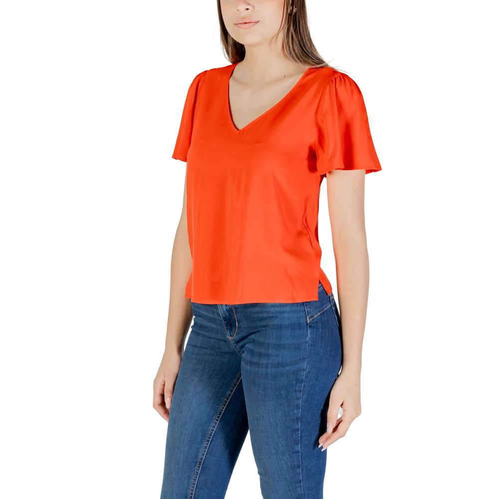 Vero Moda – Rote Viskosebluse