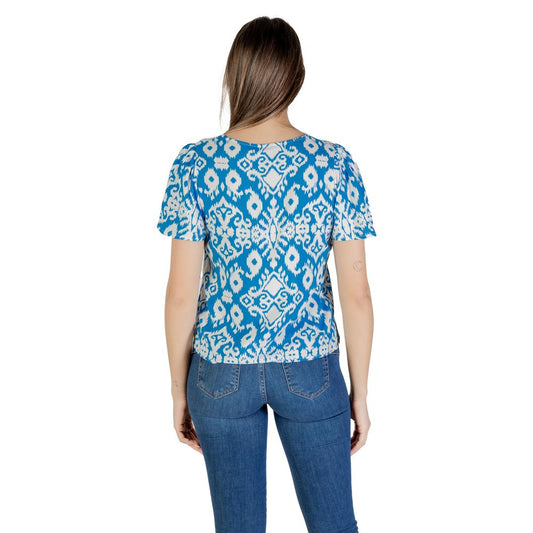 Vero Moda – Blaue Viskosebluse