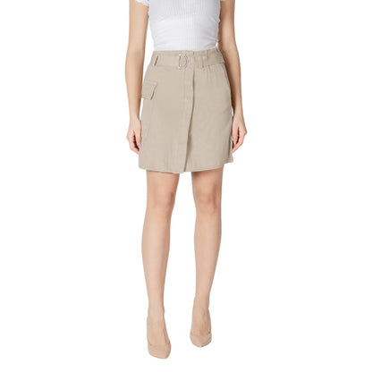 Vila Clothes Beige Baumwoll-Mini