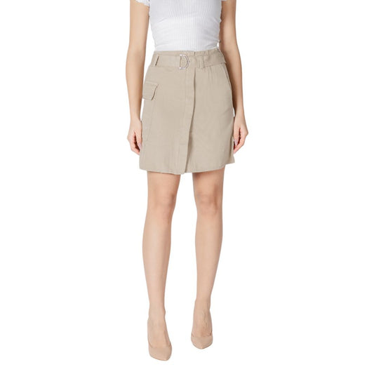 Vila Clothes Beige Baumwoll-Mini