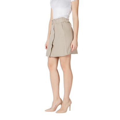 Vila Clothes Beige Baumwoll-Mini
