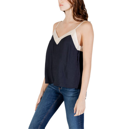 Vero Moda – Schwarzes Nylon-Top