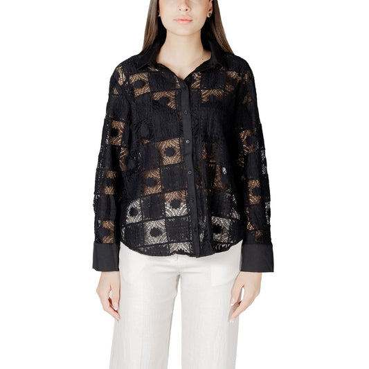 Schwarzes Baumwollhemd von Vila Clothes